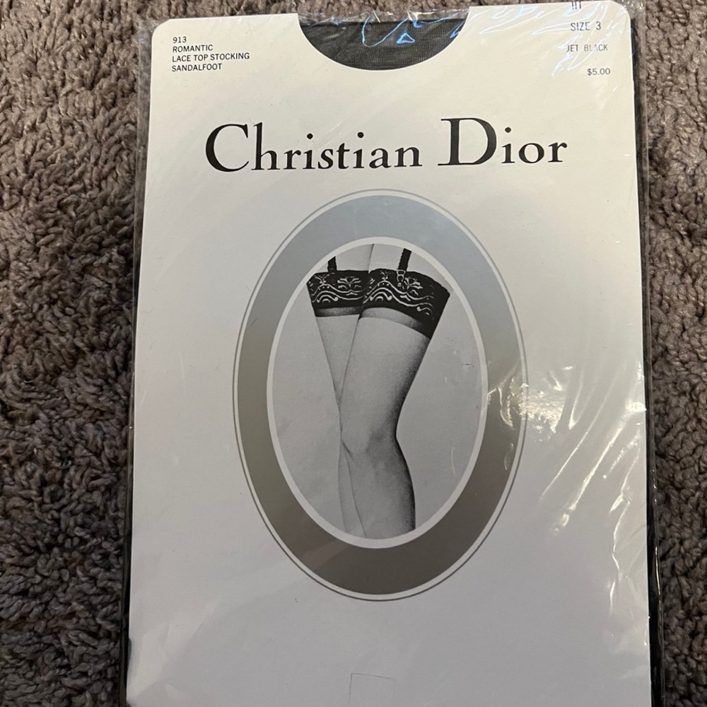 Dior thigh highs lace